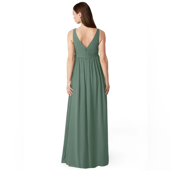 Azazie Chiffon Bridesmaid Dress in Matcha - Picture 2 of 2